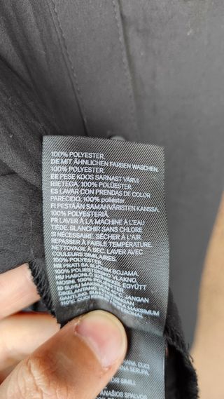 Blusa camisola negra HM talla 38