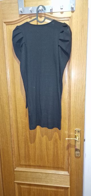 Vestido Corto Negro Pull-Bear Mujer Talla XS