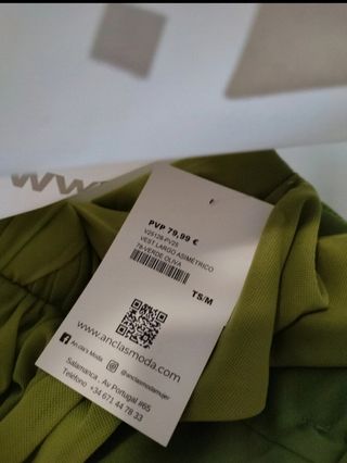 Vestido fiesta verde oliva