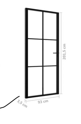 Puerta vidrio templado interior 