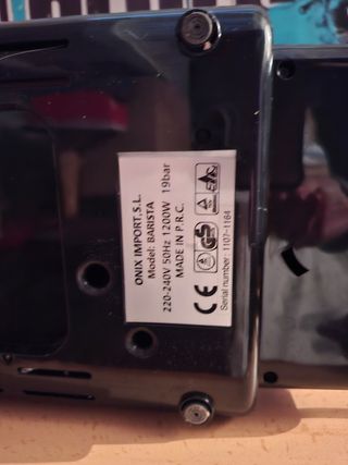 Cafetera cápsulas Barista 19 bares