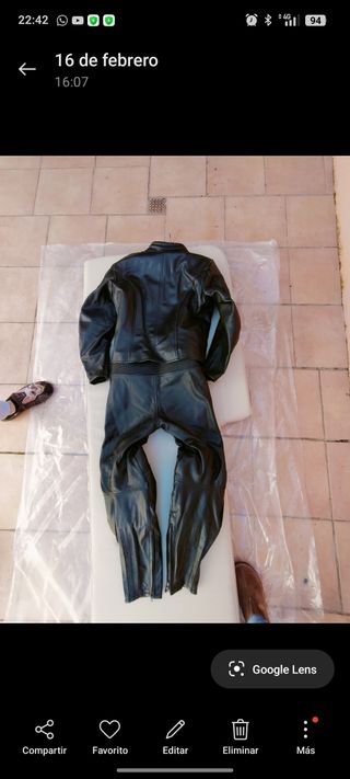 Mono de cuero mujer para moto