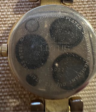 Reloj mujer Lotus acero chapado en oro