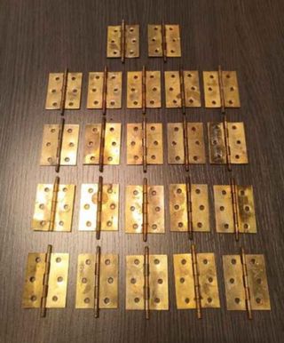 Lote Antiguas Bisagras Laton