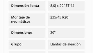 Llantas 20 pulgadas 