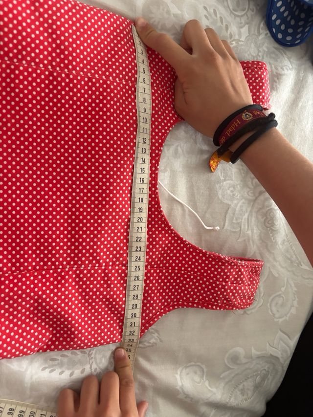 Traje flamenca niña. Largo total 1.26 cm