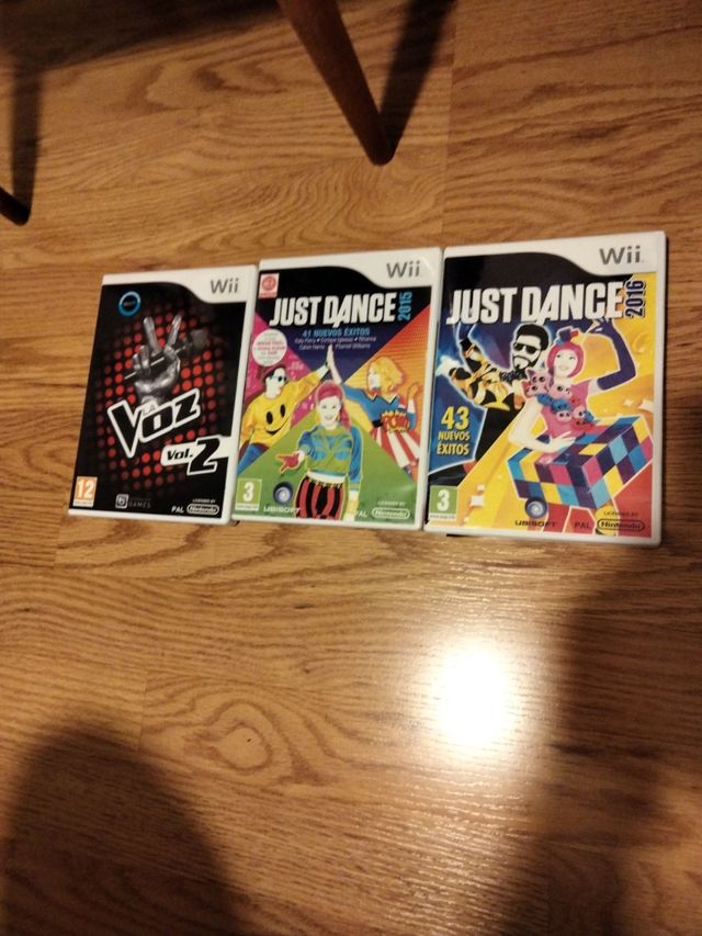 Wii juegos wii, tres juegos ➕ wii consola blanca