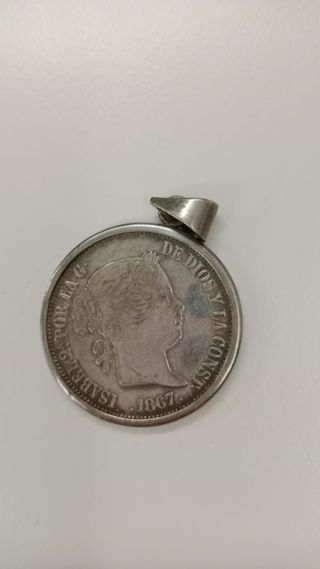 Dos escudos de IsabelII.1867