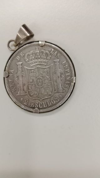 Dos escudos de IsabelII.1867