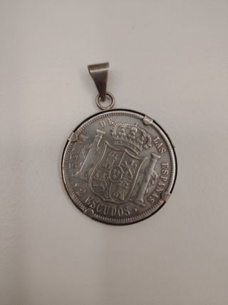 Dos escudos de IsabelII.1867