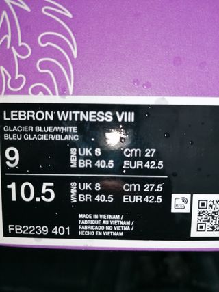 Nike Zapatillas LeBron Witness 8 Easter Talla 42,5