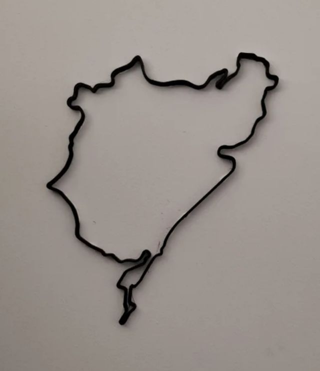 Nurburgring impreso en 3D decoración