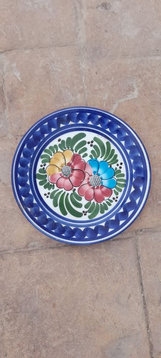 Plato cerámica colgante cocina o jardin