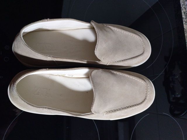 Zapatos de ante blanco ZARA (T.42) sin estrenar