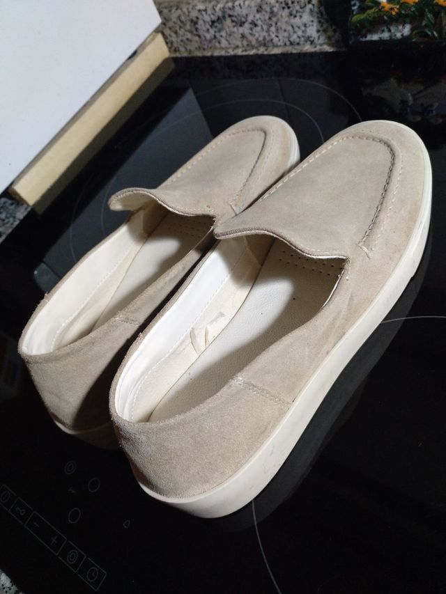 Zapatos de ante blanco ZARA (T.42) sin estrenar