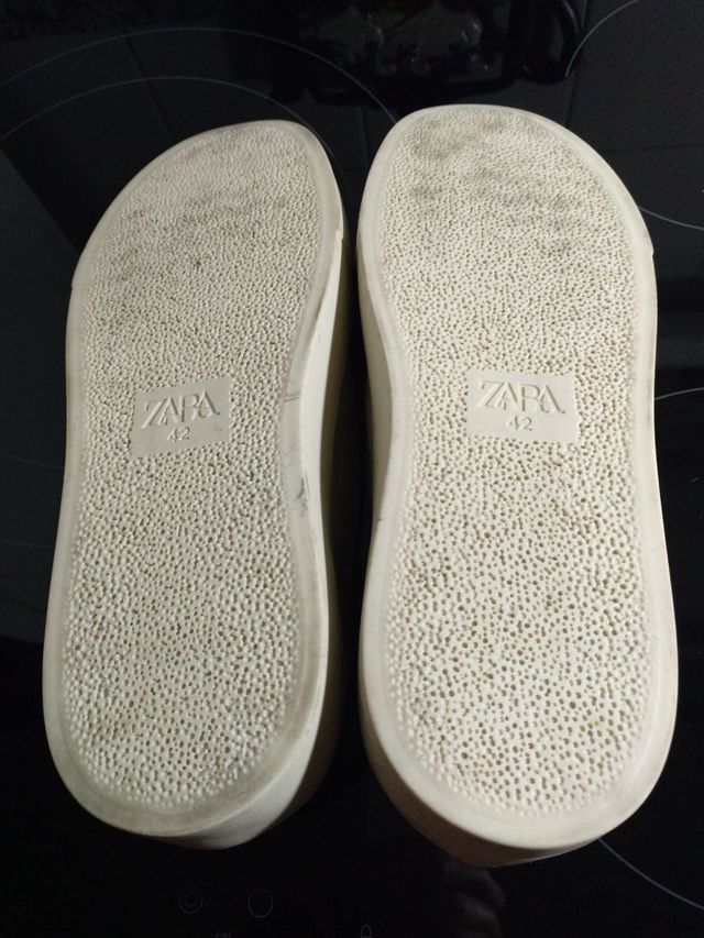 Zapatos de ante blanco ZARA (T.42) sin estrenar