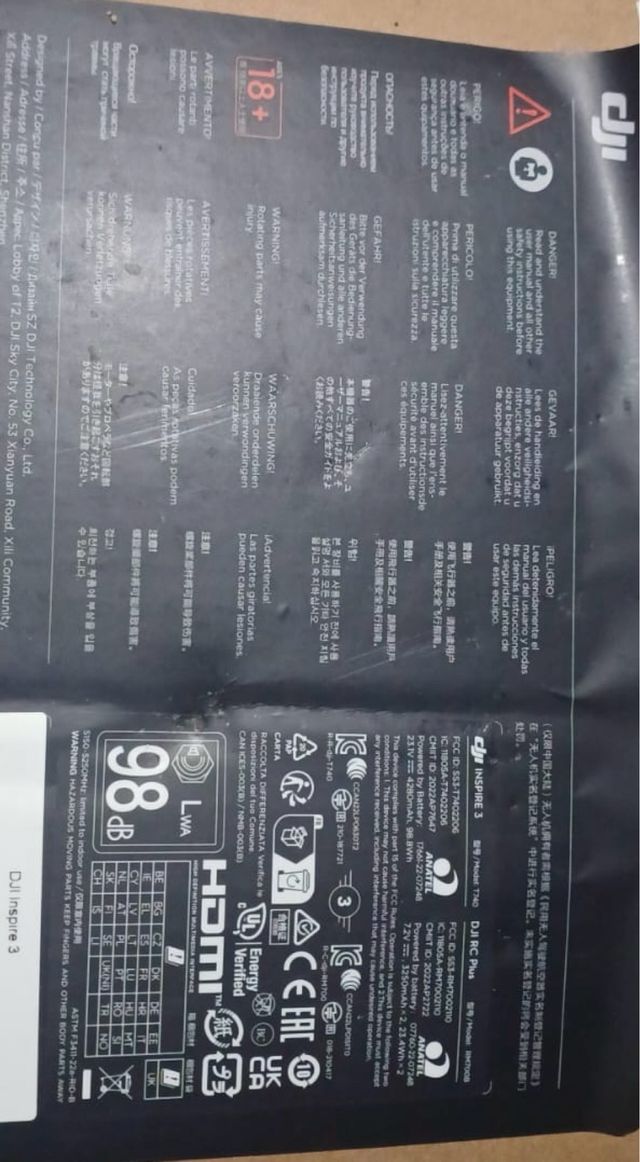 Drone Dji inspire 3 New 8k Professional New