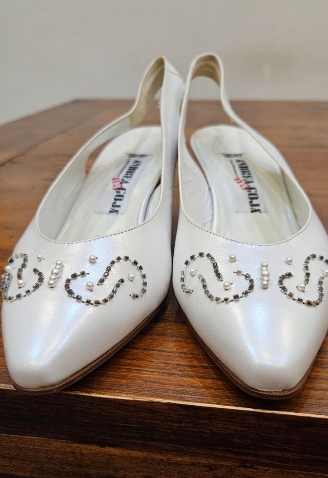Scarpe bianche da sposa