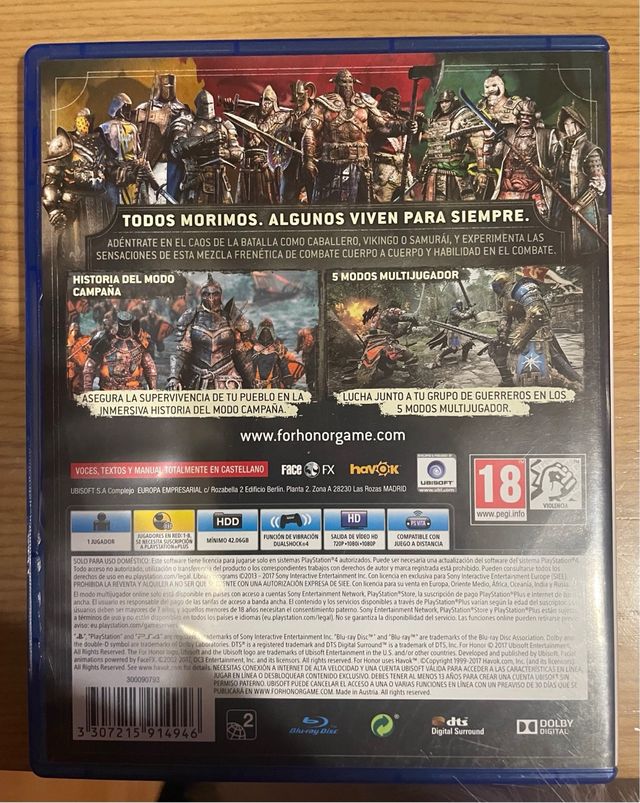 For Honor ps4