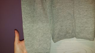 Jersey pico gris algodón Promod talla XL