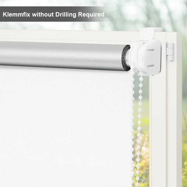 Estor Enrollable Opaco 90x160 cm  Blanco sin tal