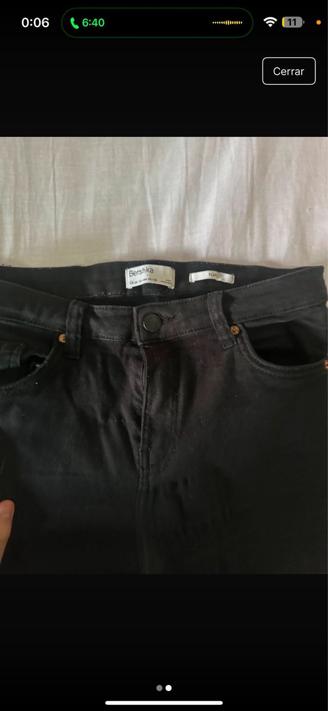 Pantalon tejano negro