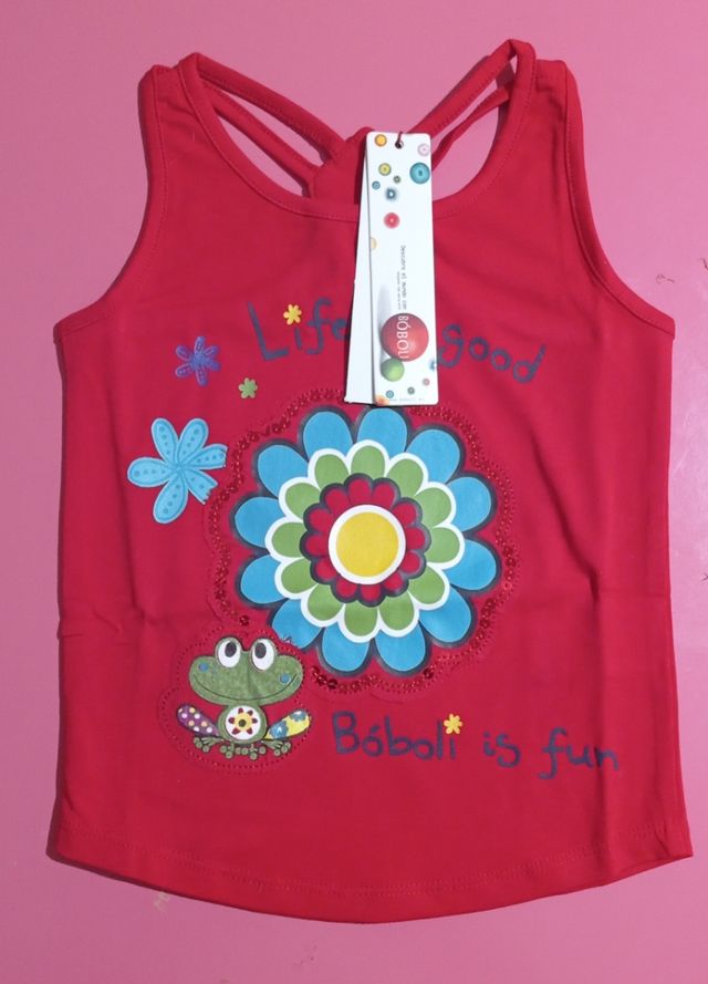 Camiseta de tirantes, edad 4 años.