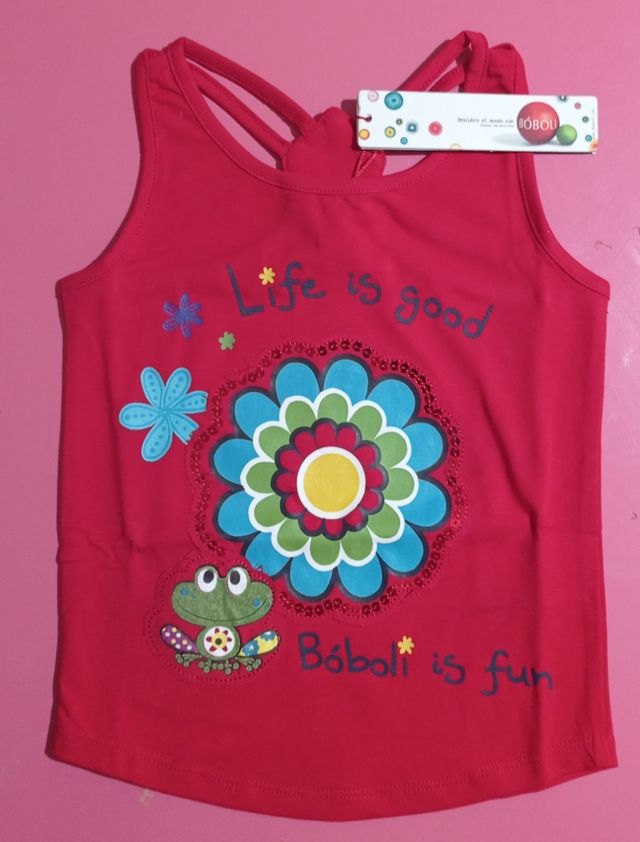 Camiseta de tirantes, edad 4 años.