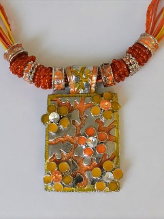 Conjunto de collar y pendientes Vintage 