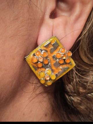 Conjunto de collar y pendientes Vintage 