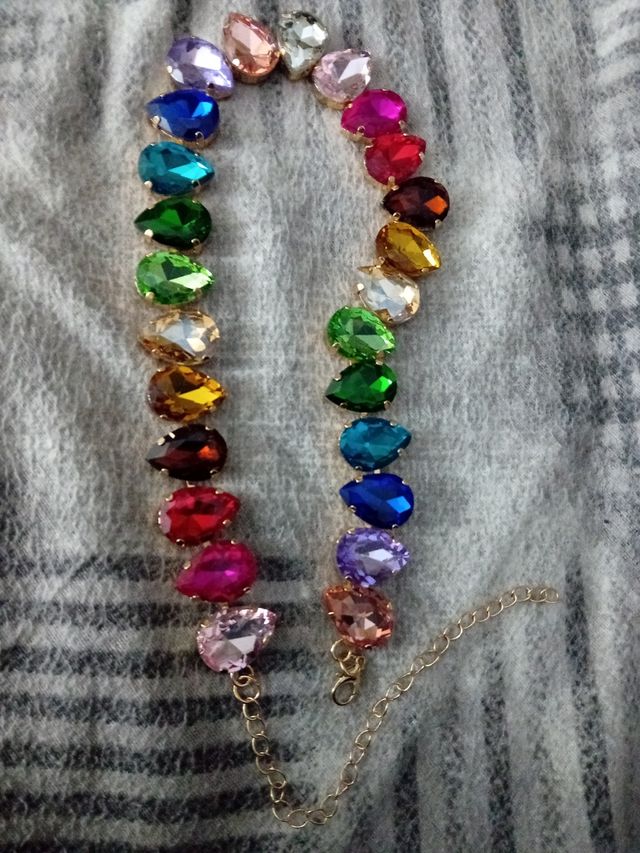 Collana con strass arcobaleno 🌈