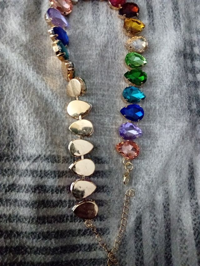 Collana con strass arcobaleno 🌈