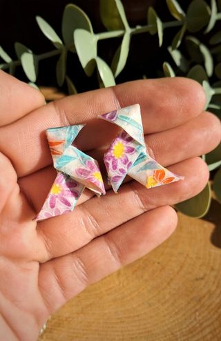 Pendientes de origami