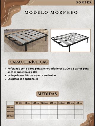 Somier 150x190CM Calidad Premium ¡OFERTÓN!