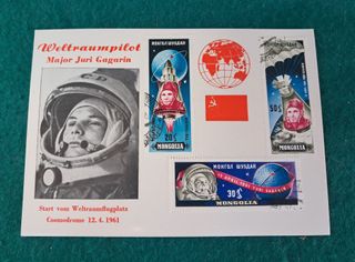 Postal conmemorativa Yuri Gagarin