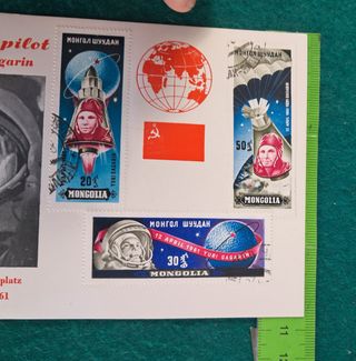 Postal conmemorativa Yuri Gagarin
