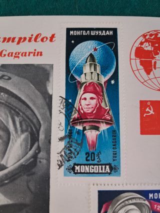 Postal conmemorativa Yuri Gagarin