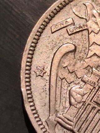 Moneda 50 pesetas 1957 estrella 58