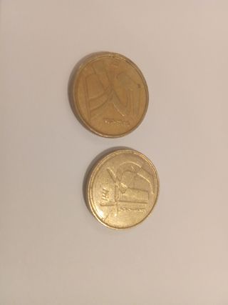  2 Monedas de 5 pesetas