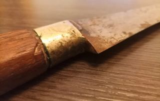 Antiguo Cuchillo Campo Mesa Largo