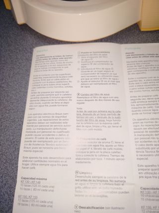 Cafetera de goteo  BRAUN