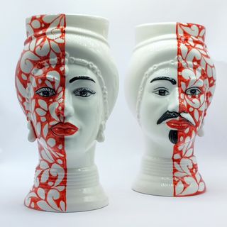 Testa di Moro Moderna in Stile Tatuato - 24 cm