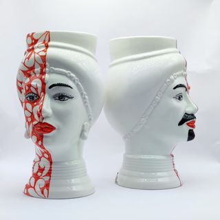 Testa di Moro Moderna in Stile Tatuato - 24 cm