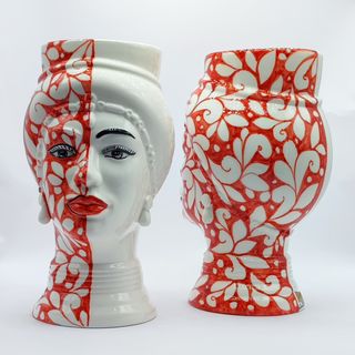 Testa di Moro Moderna in Stile Tatuato - 24 cm
