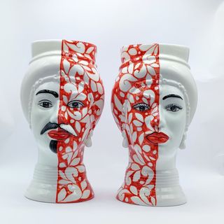 Testa di Moro Moderna in Stile Tatuato - 24 cm