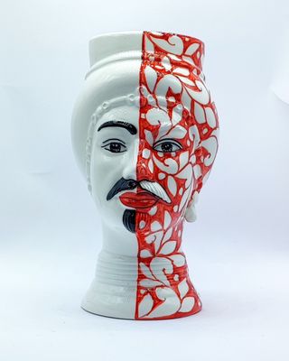 Testa di Moro Moderna in Stile Tatuato - 24 cm
