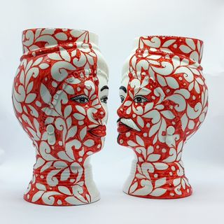 Testa di Moro Moderna in Stile Tatuato - 24 cm
