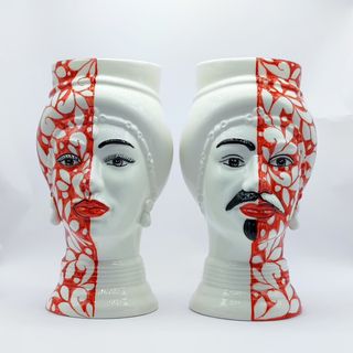 Testa di Moro Moderna in Stile Tatuato - 24 cm