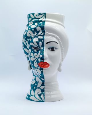 Testa di Moro Moderna in Stile Tatuato - 24 cm