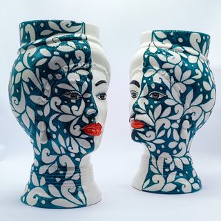Testa di Moro Moderna in Stile Tatuato - 24 cm
